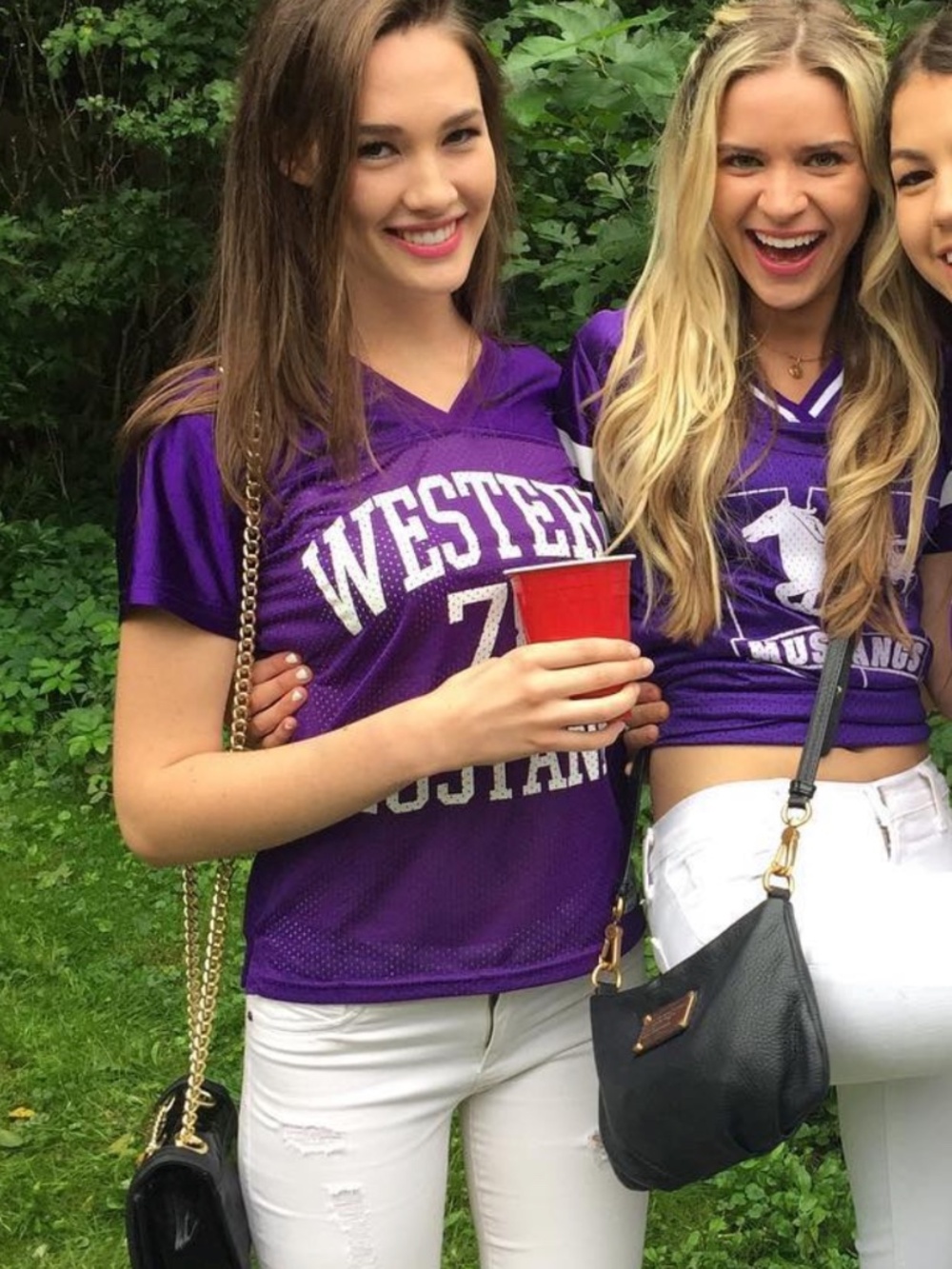 Western Mustangs #78 Purple Football Jersey Western University Jersey HOCO